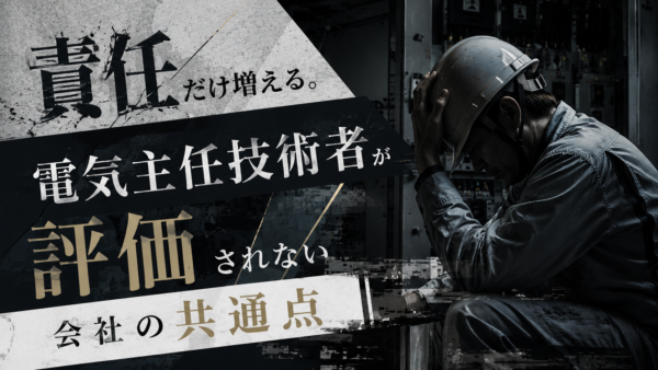 責任だけ増える。電気主任技術者が評価されない会社の共通点